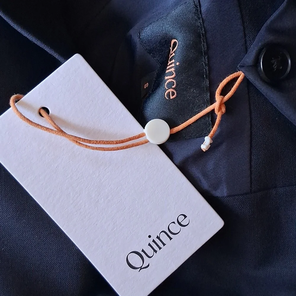Quince Stretch Wool Blazer Navy  Premium Italian Wool S